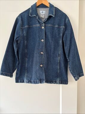Vintage 90s Denim Chore Coat or Shacket by French Dressing